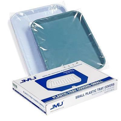 JMU 500pcs Dental Tray Covers, 10.5" x 14", Disposable Plastic Tray Sleeves | Fit for Ritter Size B Trays
