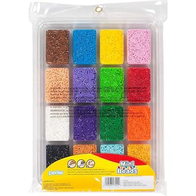 Perler Colors Mini Beads, 16000pcs, Summer Large Tray