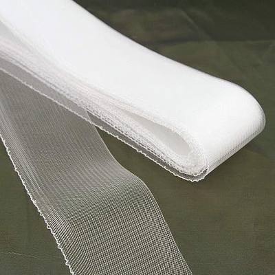 25 Yards of Soft Horsehair Braid with Gathering Thread 3" Wide, Transparent