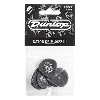 Jim Dunlop Gator Grip® Jazz III Pick 1.4MM - 6 Pack