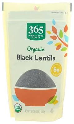365 by Whole Foods Market, Organic Black Lentils, 16 Ounce