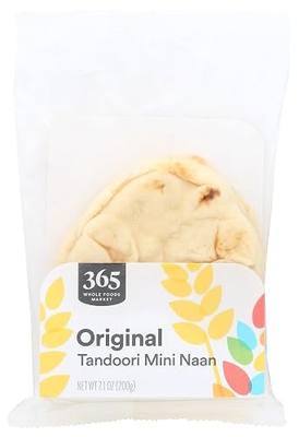 365 by Whole Foods Market Original Tandoori Mini Naan, 7.1 OZ