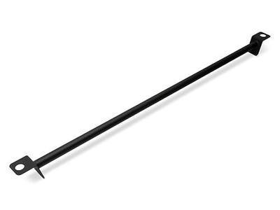 Rear Shock Tower Brace in Black | Tubular Steel Suspension Chassis Reinforcement Bar | Compatible with 1979-2004 Ford Mustang LX V6 GT Bullitt Mach 1 Cobra