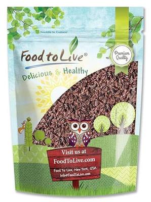 Food to Live Cacao Nibs, 1 Pound - Raw, Unsweetened, Kosher, Vegan, Keto and Paleo Friendly, Made from Antioxidant Rich Cacao Beans, Cacao BIts for Chocolate, Sirtfood, Bulk