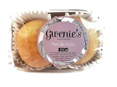 Gwenie's Pastries Pan De Coco 1 Pack (2 Pieces Per Pack)