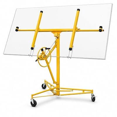 Stark USA 11 Ft Drywall Lift Panel Hoist, Rolling Sheetrock Lift Jack with 360° Adjustable Cradle, Telescoping Extension Arm, 3 Lockable Swivel Casters, Heavy-Duty Drywall Ceiling Installation Lift