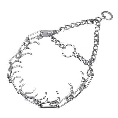 Herm SPRENGER Ultra-Plus Prong Dog Training Collar, 3.0 mm x 18" Neck Size, 3.0 mm x 22" Chain Length, Steel Chrome Plated Dog Prong Collar, Pinch Collar for Dogs, Dog Correction Collar