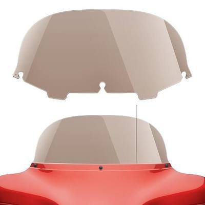 Amazicha 8" Smoke Batwing Windshield Round Windscreen Compatible for 1996-2013 Harley Davidson Touring Street Glide Electra Glide