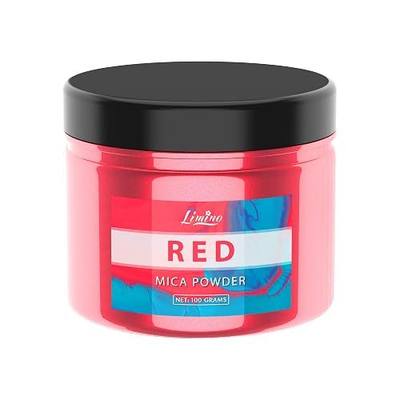 Mica Powder Pure - 3.5oz Pearl Epoxy Resin Color Pigment - Cosmetic Grade Coloring Pigment - Natural Soap Dye for Soap Making Supplies Kit, Bath Bomb Colorant, Paint, Nail Art for Adult Hobby(Red)