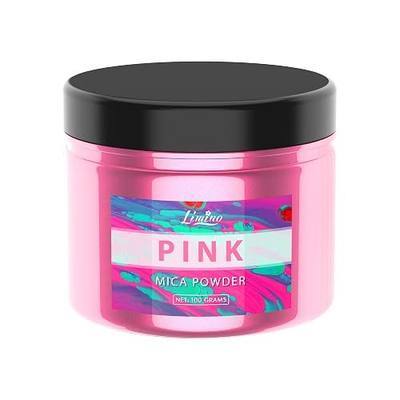 Mica Powder Pure - 3.5oz Pearl Epoxy Resin Color Pigment - Cosmetic Grade Coloring Pigment - Natural Soap Dye for Soap Making Supplies Kit, Bath Bomb Colorant, Paint, Nail Art (Pink)