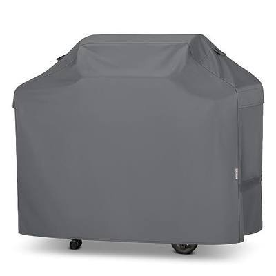 Unicook 55 Inch Grill Cover for Outdoor Grill, Heavy Duty Waterproof Gas BBQ Cover, Outside 3-4 Burner Barbecue Covering for Weber, Char-Broil, Nexgrill, All Weather Resistant, Grey