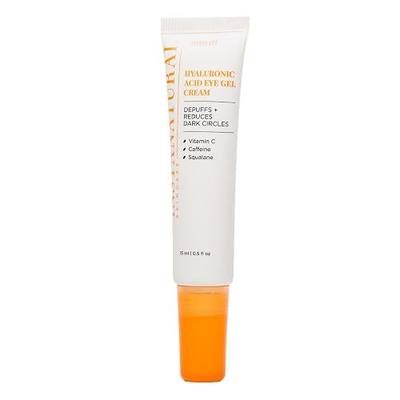 InstaNatural Hyaluronic Acid Eye Gel Cream: Hydrating, 0.5 Fl Oz | With Vitamin C, Caffeine, Squalane & Peptides, Decreases Puffiness, Dark Circles & Wrinkles, Under Eye Cream for Women & Men