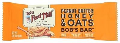 Bob's Red Mill Peanut Butter Honey & Oats Snack Bar, 12 bars