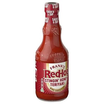 Frank's RedHot Stingin' Honey Teriyaki Wings Sauce, 12 fl oz