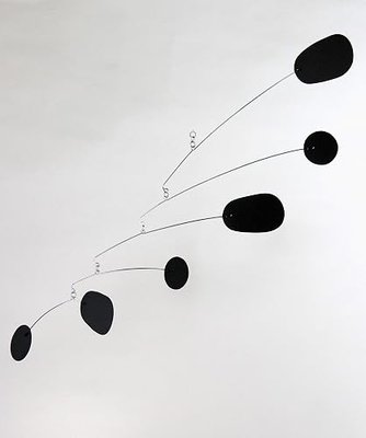 Bl(Ink) - Hanging Art Mobile in Black | Midcentury Modern | Handmade in Portland, OR, by Mark Leary