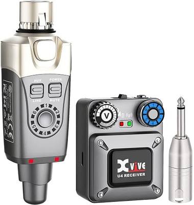 Xvive U4 Wireless in-Ear Monitor System Set with Transmitter and Receiver (One Receiver and One Transmitter)