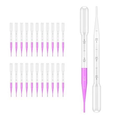 1000pcs of Disposable Pipettes Vol.7ml, Plastic Transfer Pipettes, 3ml Graduated, Essential Oils Pipettes, Calibrated Dropper Suitable for Science Laboratory, DIY Art, LVG001