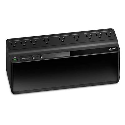 APC UPS 850VA/450W UPS Battery Backup & Surge Protector for PC, Router, NAS | Back-UPS UPS battery backup for home office electronics — 35-min runtime, surge protection, dual USB-A charging port