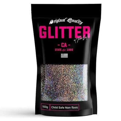 Charcoal Holographic Premium Glitter Multi Purpose Dust Powder 100g / 3.5oz for use with Arts & Crafts Wine Glass Decoration Weddings Cards Flowers Cosmetic Face Body (Packaging May Vary)