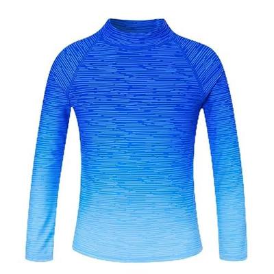 UNIFACO UPF 50+ Little Boys Long Sleeve Rash Guard Swim Shirt Premium Sun Shirt for 1-8 Years