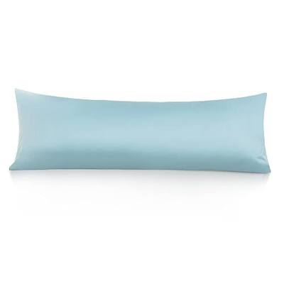 Leeden 100% Cotton Body Pillow Cover 21x54, Envelope Closure, Light Blue