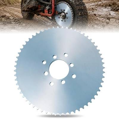 60 Tooth Go Kart Sprocket for #40#41 420 Chain, 2-1/8" Bore | 8-Hole Heavy Duty Steel Rear Axle Gear for Go Kart, Mini Bike, ATV, Trike, Replacement Chain Drive Sprocket