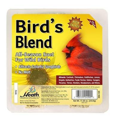 Heath Outdoor Products DDB1-18 All Season High Energy Suet Cake, Case of 18.