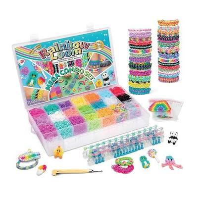 Rainbow Loom MEGA Combo Set, Features 7000+ Colorful Rubber Bands, 2 Step-by-Step Bracelet Instructions, Organizer Case, Great Gift for Kids 7+ DIY Craft, STEAM | Includes 21 Colors, Metal Hook, 300 C-Clips, and Organizer Case. Ideal DIY STEAM Craft Gift for Kids Ages 7+
