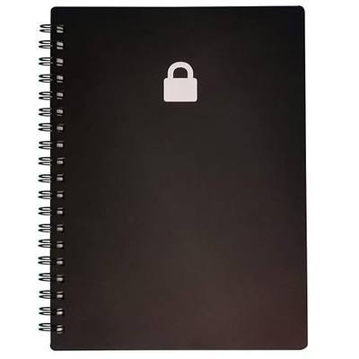 Nokingo Spiral Password Book with Tabs - 5x7 inch Password Organizer with Alphabetical Tabs for Internet Login, Website, Username, Password. Password Keeper for Home or Office