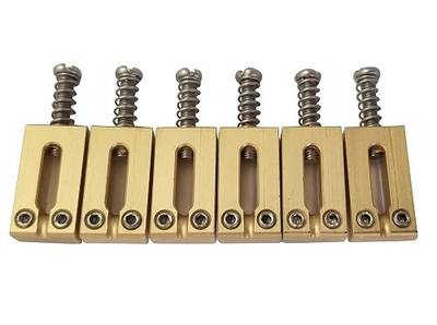 Guitar Bridge Saddles Solid Brass 10.80mm for Fender Stratocaster | or Telecaster