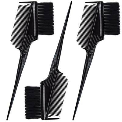 Emperor Hair Dye Brushes - 3 Angled Tint Brushes w Combs for Hair Coloring