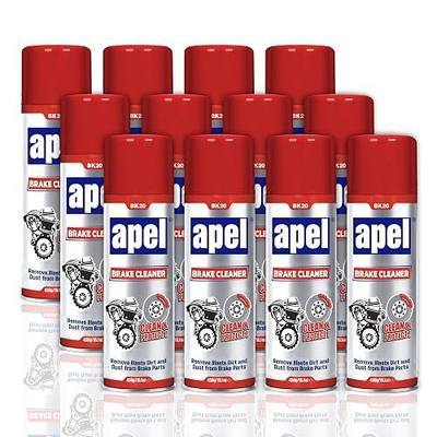 Mitreapel Brake Cleaner (12 x 15.1 fl oz) Non-Chlorinated Brake Parts Cleaner for Disc, Pads, Calipers, Springs, Rotors and Clutch (Pack of 12)