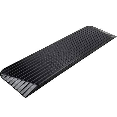 1.5" High Solid Rubber Power Wheelchair Scooter Threshold Entry Ramp Doorway 1 Pack 43.3" x 13" x 1.5"(H) (1.5" Rise, 1 Pack-Black)
