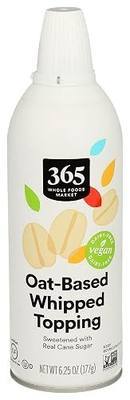 365 By Whole Foods Market, Oat-Based Whipped Topping, 6.25 Ounce