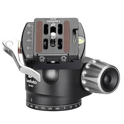 Leofoto LH-LR Ball Head, Lever Release, Bubber Level, Low Profile, 3/8" Srew Hole, Arca Compatible (LH-40LR)