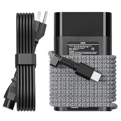 LHYSFIY Slim 65W USB C Laptop Charger for HP Spectre X360, Chromebook, Envy, EliteBook x360, Elite x2, Pavilion, Omnibook, ProBook, ZBook, Travel AC Power Adapter Cord Supply