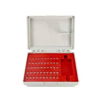 TEXALAN(R) Pin Gage Set Steel Gauge Minus Heat Treated with Storage Case M0 50pcs 0.011"-0.060"