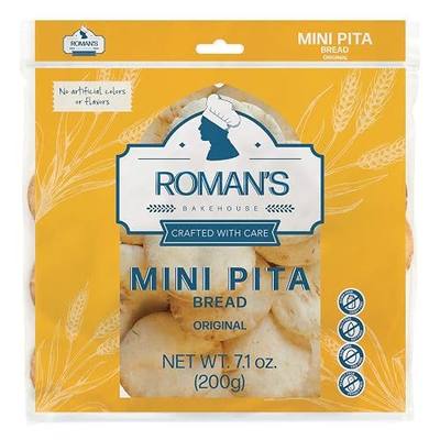 Roman's Bakehouse Pita Bread Original Mini, 200g