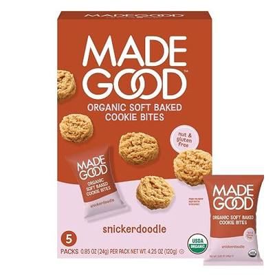 MadeGood Snickerdoodle Soft Baked Cookies, Organic Snacks, 0.85oz Each