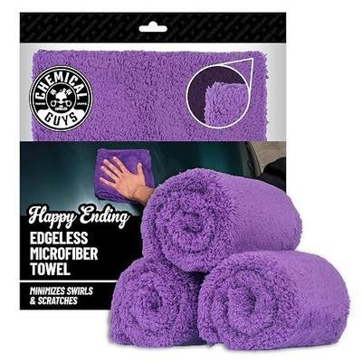 Chemical Guys, Happy Ending Ultra Plush Edgeless Microfiber Towel, Purple