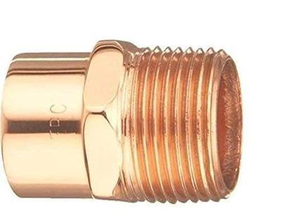 Copper Plumbing Pipe Fitting Elkhart 1/2" C x Male Adapter - 10 Pack, Made in USA