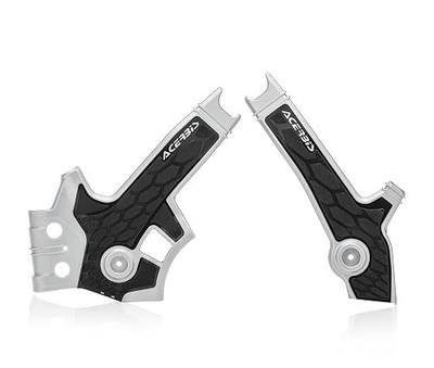 Acerbis X-Grip Frame Guards Grey/Black Compatible with Suzuki DR650SE 1996-2014/DR650S 2015-2026-2801931019