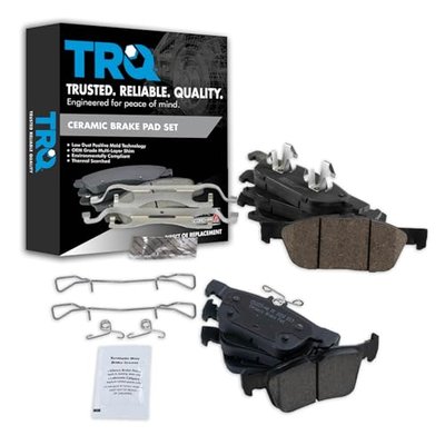 TRQ Front and Rear Ceramic Brake Pad Set