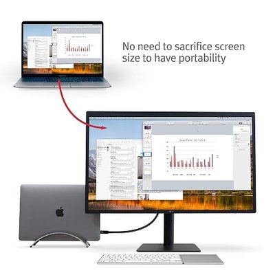 Twelve South BookArc for MacBook | Space-Saving Vertical Desktop Stand for Apple notebooks (Space Grey)*Not Compatible with M1, See Insert Option to Update/Upgrade*