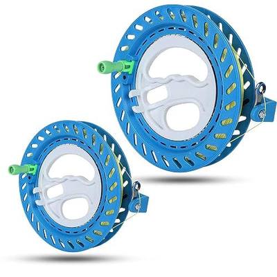 NA 2 PCS Speedy Kite Reel Winder with 1000 Ft Up-Grade Line and Swivel, Lockable Grip Swivel Handle for Outdoor Use