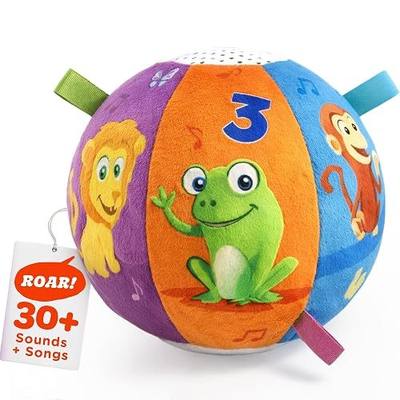 Move2Play, Interactive Baby Ball with 30+ Sounds & Songs | Toys for 1 Year Old Boys & Girls | Baby Toys 6-12+ Months | Musical Crawling Ball for Toddlers 1-3 | 1st Birthday Gift