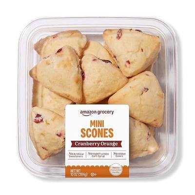 Amazon Grocery, Cranberry Orange Mini Scones, 10 Oz, Frozen