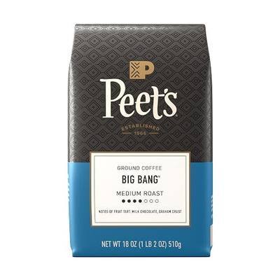 Peet's Coffee, Medium Roast Ground Coffee, 100% Arabica Coffee - Big Bang 18 Ounce Bag