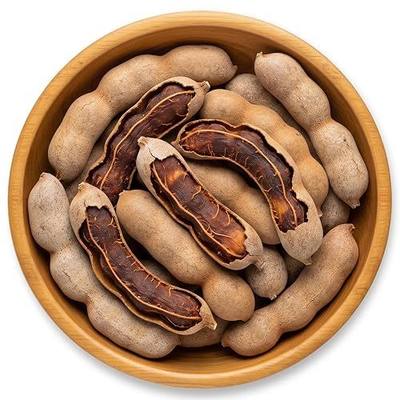 NY SPICE SHOP Sweet Tamarind Pods - Thailand Tamarinds Fruit - Fresh Whole Dried Tamarindo - Healthy Snack - Delicious & Nutritious Herbal Fruits - 16 Ounce