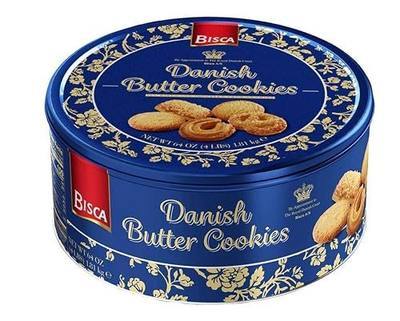 Bisca Danish Butter Cookies 64 oz (1 Tin)
